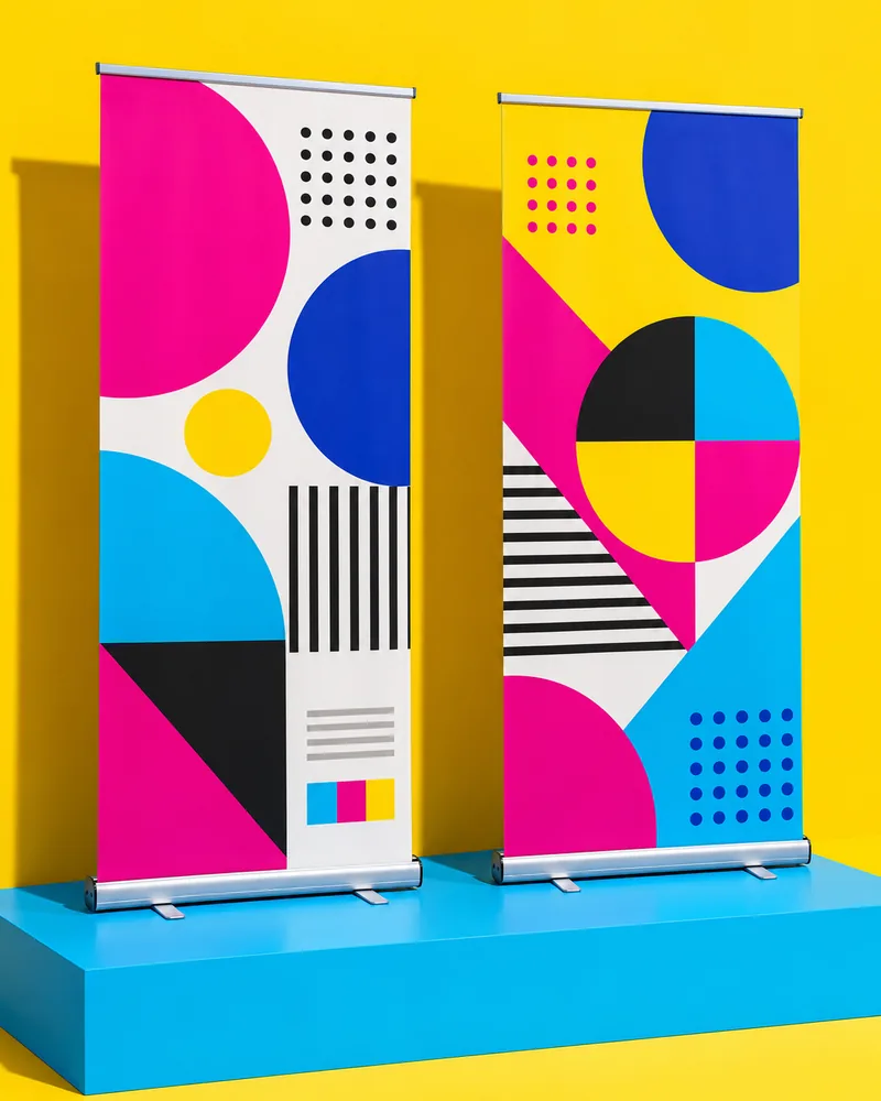 Roll-up standees by Printly
